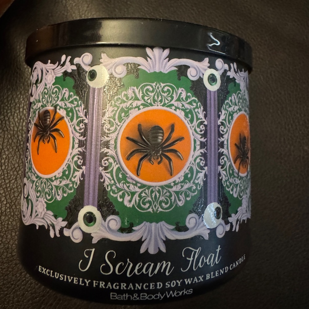 Bath & Body Works I Scream Float Candle - Black, Green, and Orange
